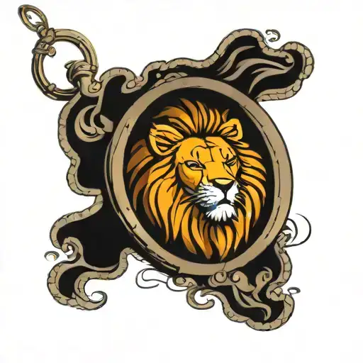 Pocket Watch Disovling With Lion Coming Out
