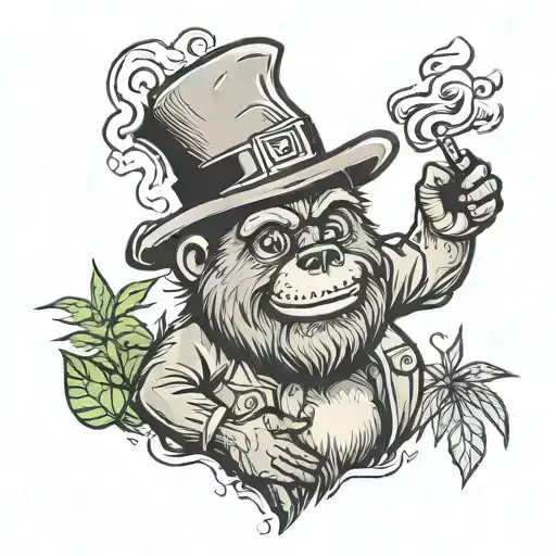 Smokey The Bear Smoking Weed