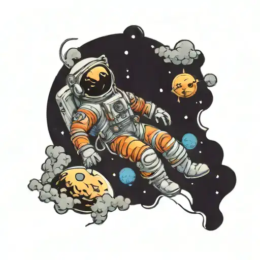 Astronaut Floating