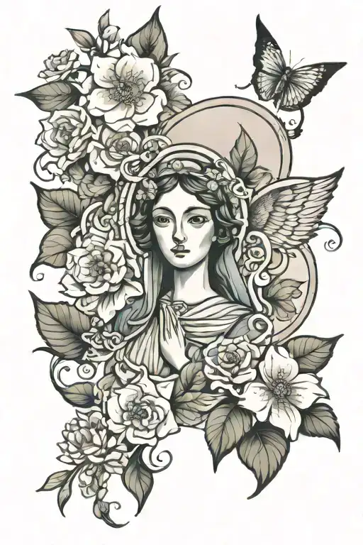 Flowers And The Virgin