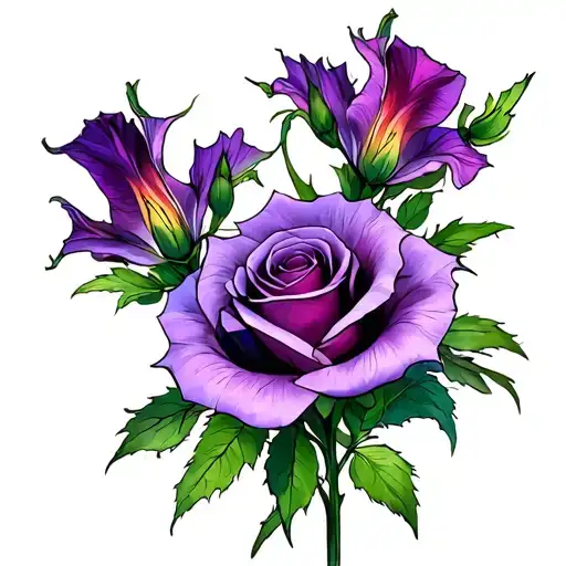 Rose Violet Gladiolus