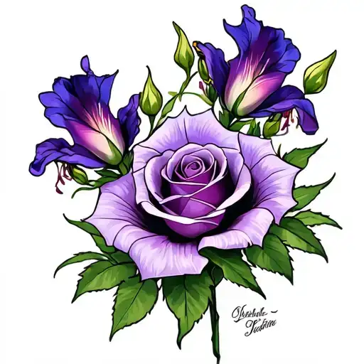 Rose Violet Gladiolus