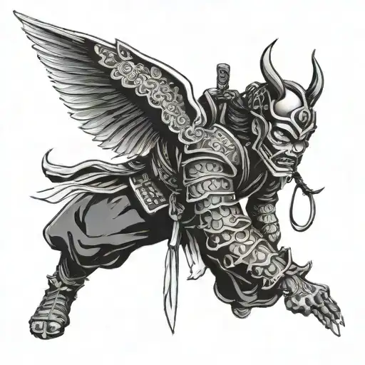 I Want A Samurai Mask With Wings