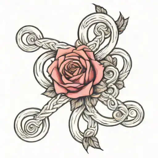 A Figure Eight And Roses Knot