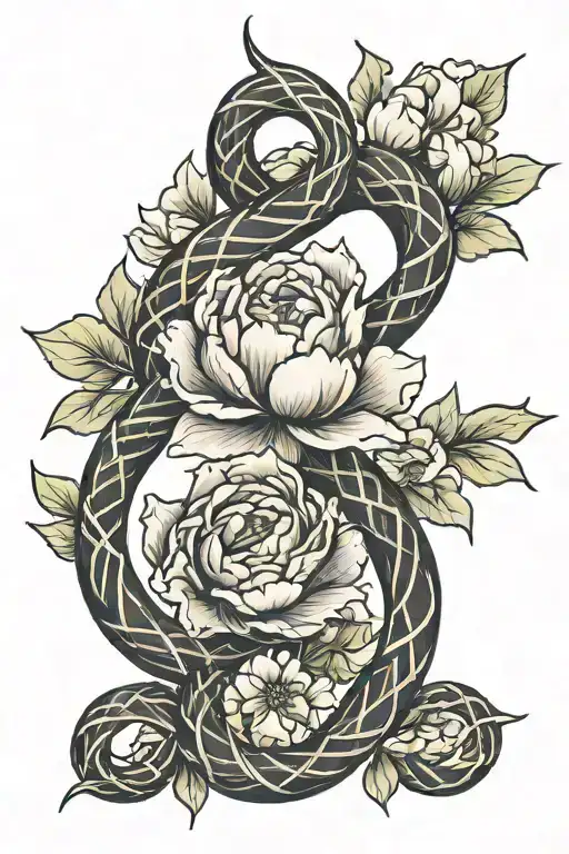 A Figure Eight And Peony Knot