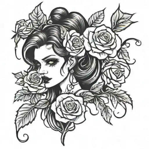Goth Girl Roses