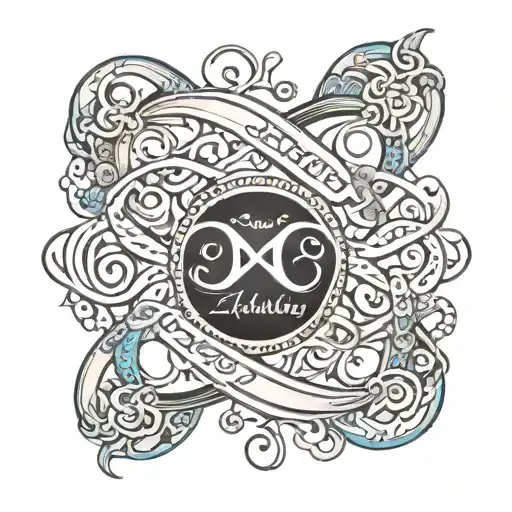 Infinity Symbol With Names Zachary And Kaitlyn