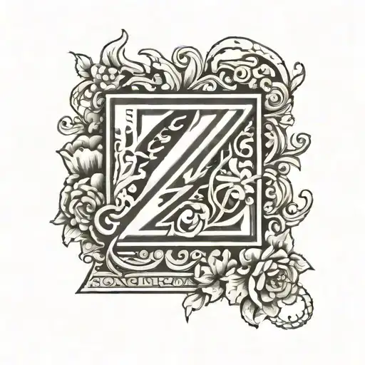 Letter Z With Date 12 06 1994 And 08 04 2010