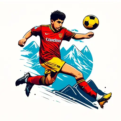 Soccer And Mountains