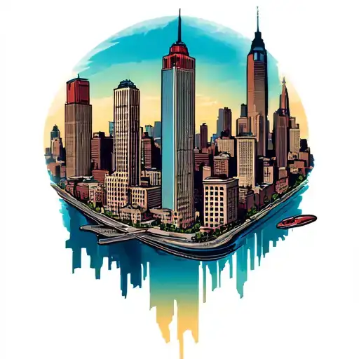 Chicago And Denver Skyline