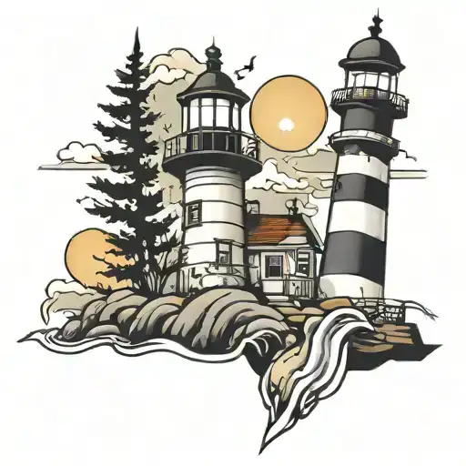 Slowly Exploding Light House