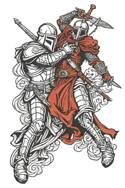 Crusader Killing Each Other