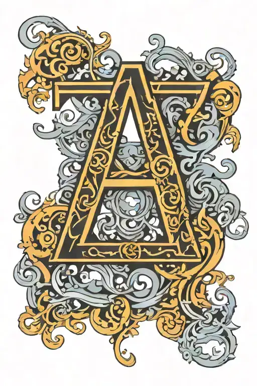 Greek Letters Alpha Omega Fractal