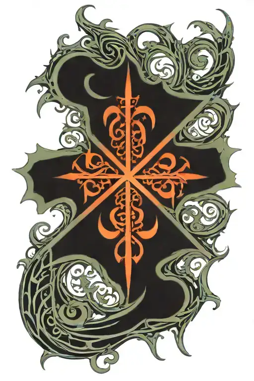 Chi Rho Px Symbol Fractal Art Extruding