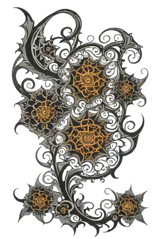 Gothic Fractal Art Extruding