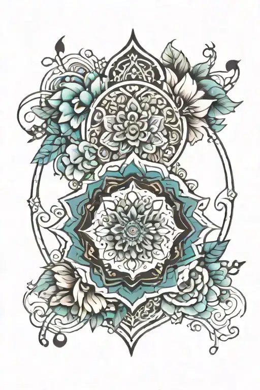 Mandala Design Incorporating Elements