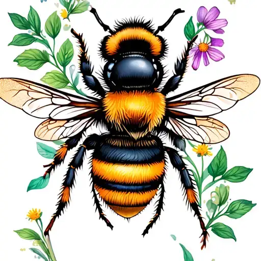 Bee And Flower Bouquet