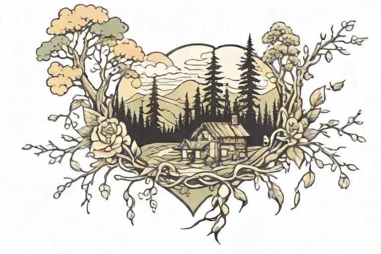 Love Family Nature Scene