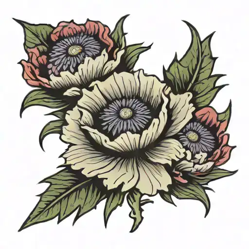 Poppy Filipino Scottish Thistle