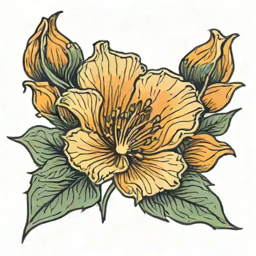 California Poppy Filipino Tribal