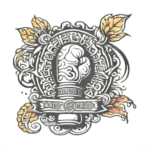Boxing Arm Sleeve Tattoo Featuring