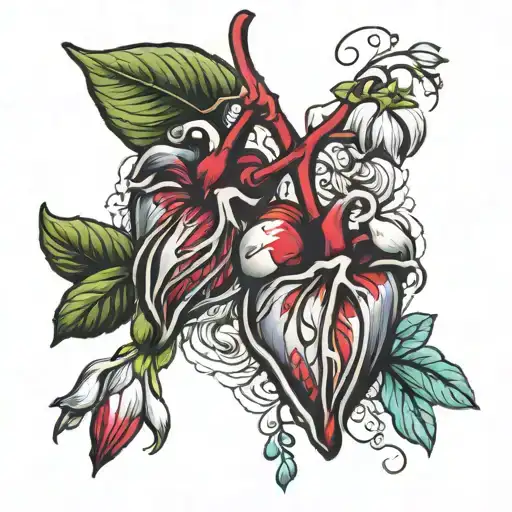 Bleeding Heart Flowers Wrapped