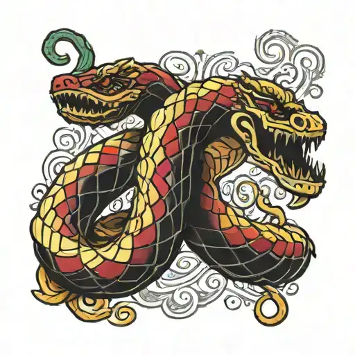 Headless Snake Coiled