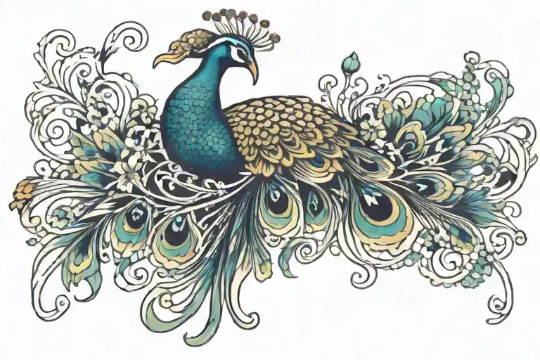 Peacock And Jellyfish Sternum