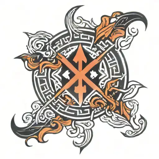 Loyalty Symbol Made Of Rune Symbolizing Strength