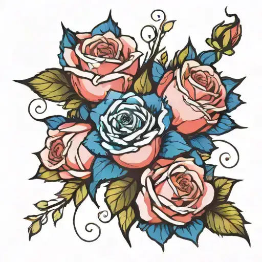 Ultramarine And Roses