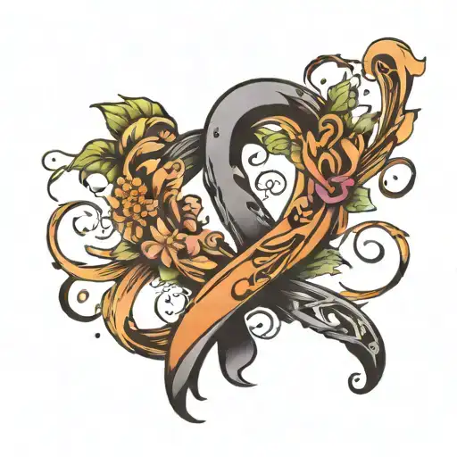 Semi Colon Ribbon Intertwined