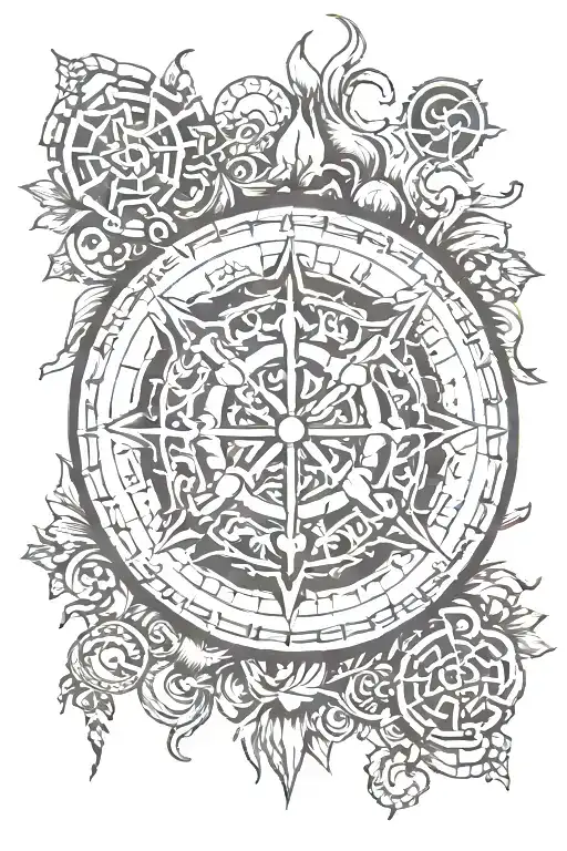 Vegvisir With Om Namah Shivaya