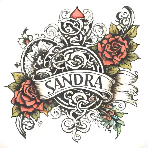 Sandra Name Intertwined