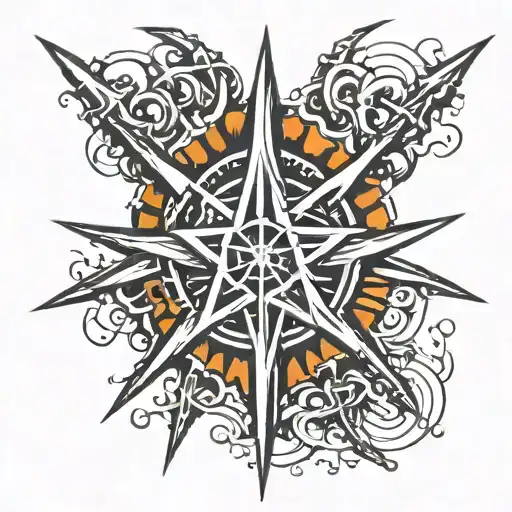 Chaos Star With Beams