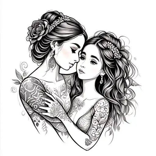 Vegueta With Her Daughter