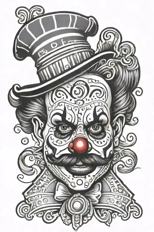 Chicano Clown Face Paint