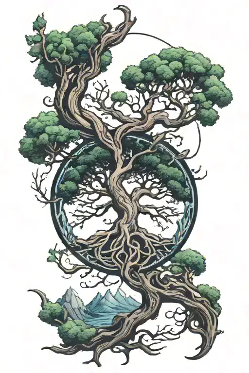 Yggdrasil Tattoo On Arm