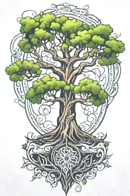 Yggdrasil Tattoo On Arm