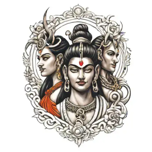 Lord Siva Family Portrait
