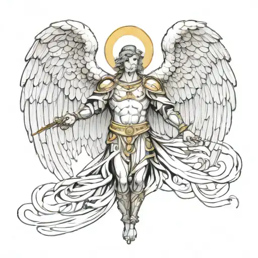 Archangel Michael Extended Wings For Back
