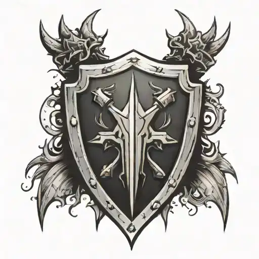 Shield With Spikes