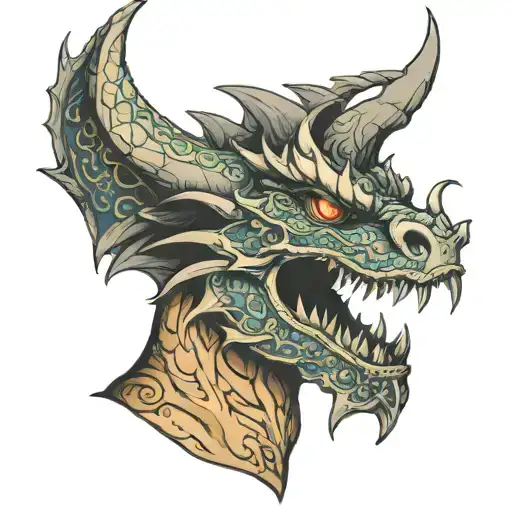 Dragons Head Profile Holding
