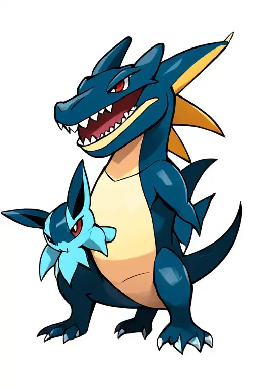 Garchomp And Glaceon Together
