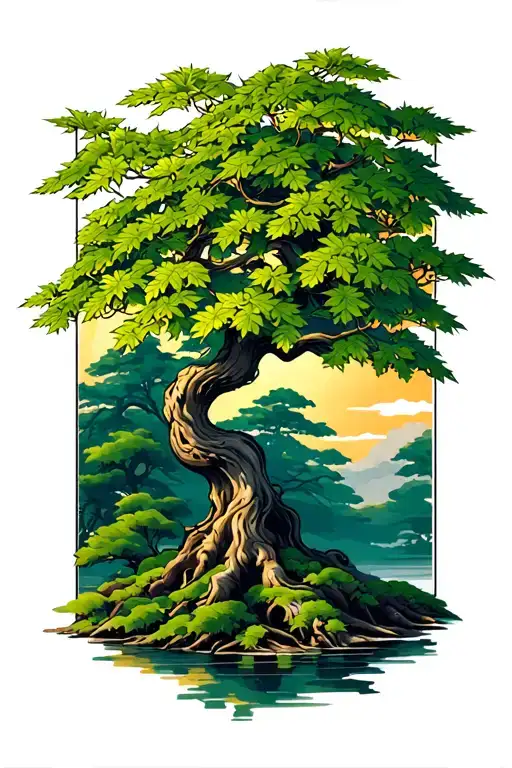 Japanese Maple Tree With Leaves