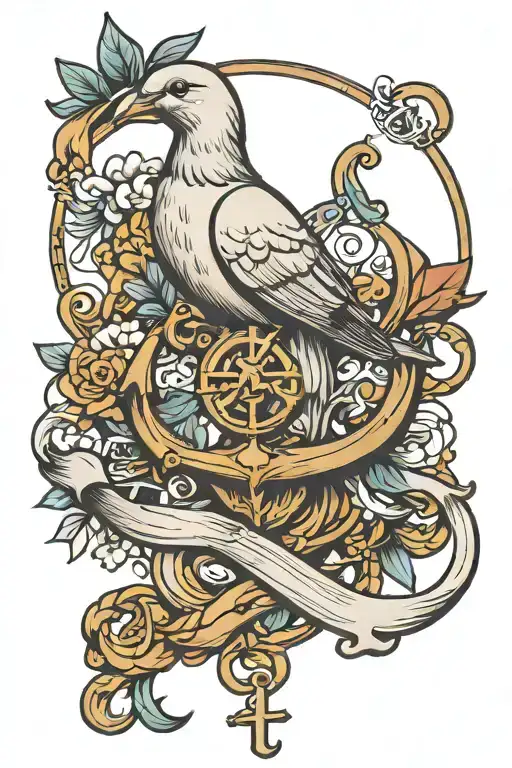 It Is What It Is With A Dove And Anchor