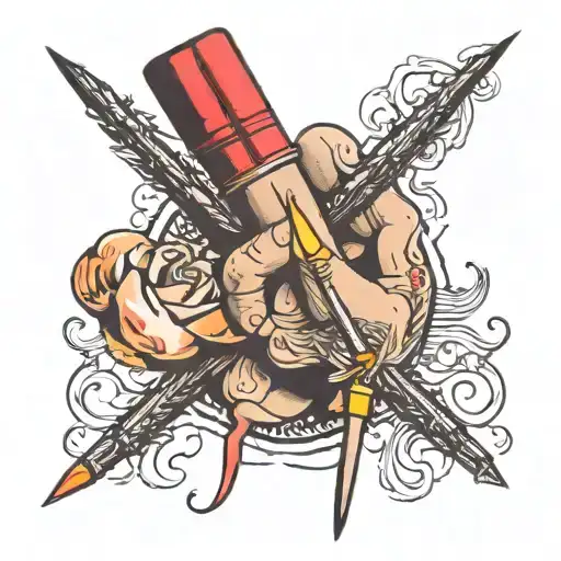 Tatoo That Shows Holding The Small Matchstick Of Hope