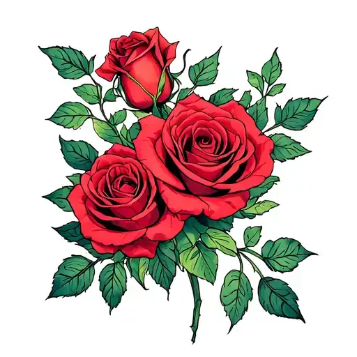 Roses Intertwined