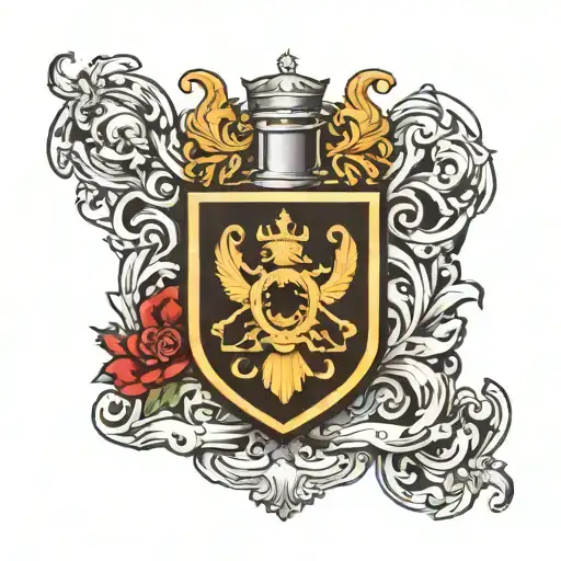 Family Crest Featuring Symbols
