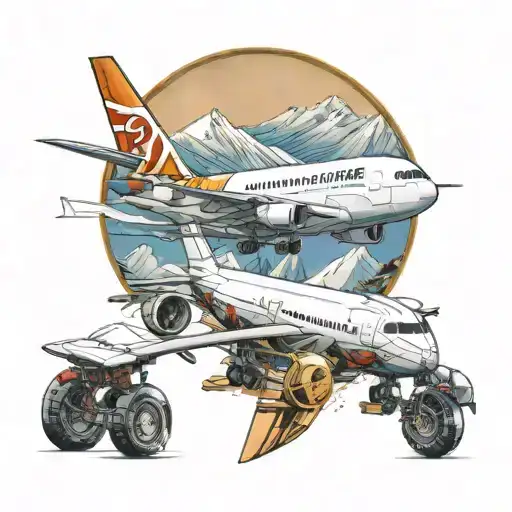 Airbus380 And Skiing