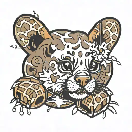 B And A Paw Print